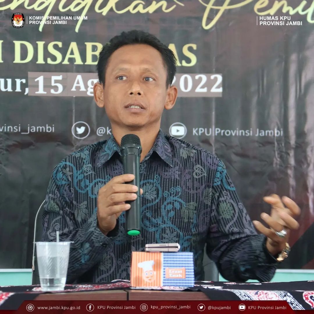 Sosialisasi Pendidikan Pemilih Segmen Pemilih Disabilitas di SLBN Kabupaten Tanjung Jabung Timur