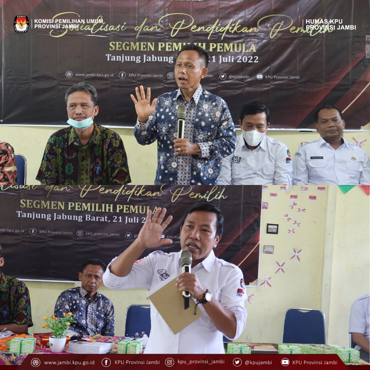 Sosialisasi Pendidikan Pemilih Segmen Pemilih Pemula di MAN 2 Kabupaten Tanjung Jabung Barat Bersama