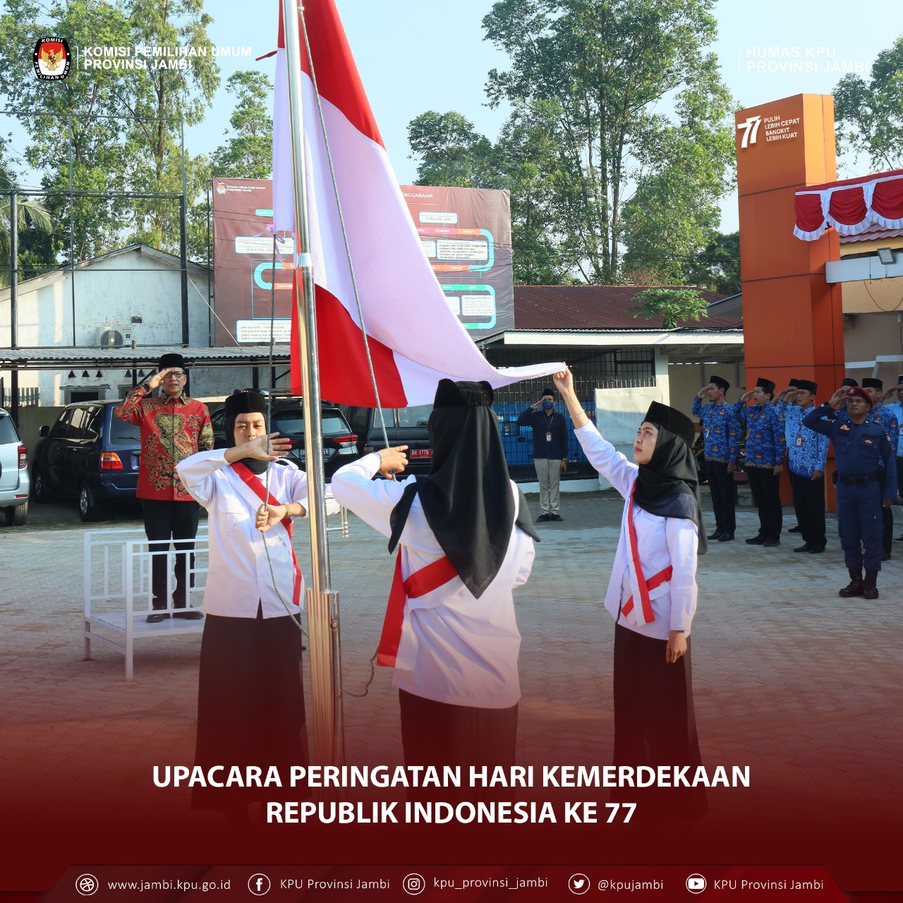Upacara Hari Kemerdekaan Republik Indonesia Ke 77