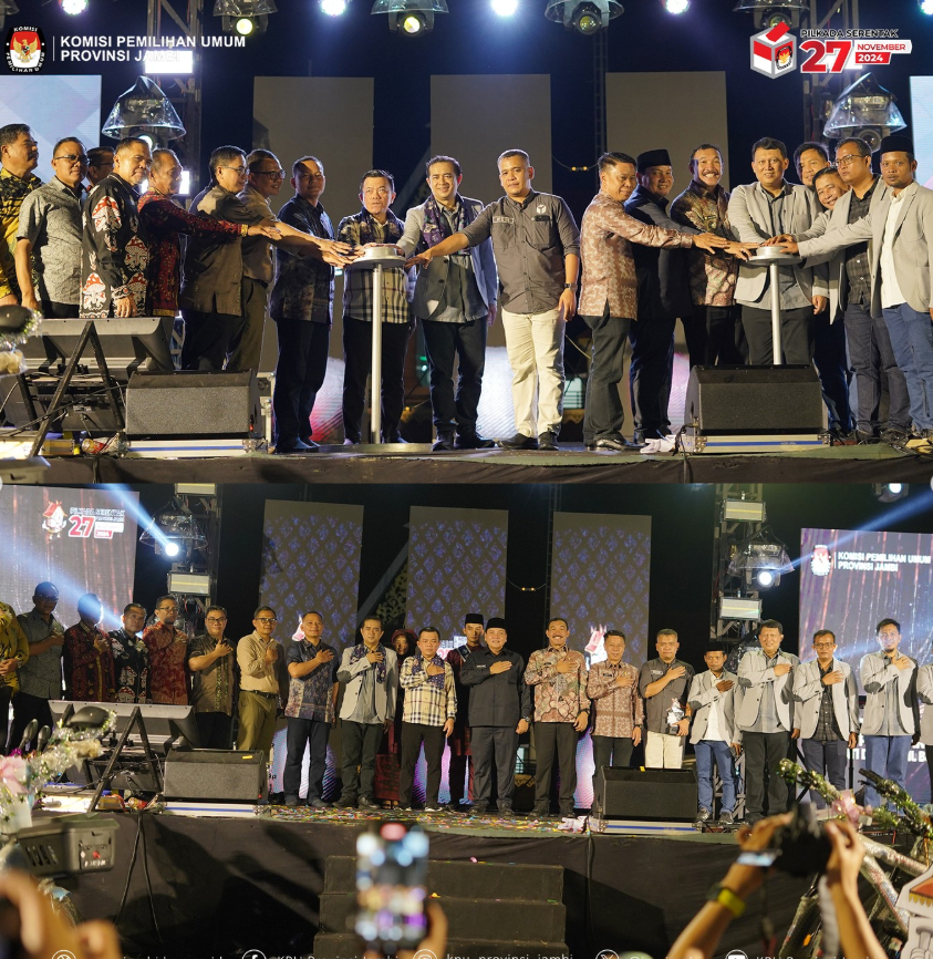 Peluncuran Jingle dan Maskot Pilkada Tahun 2024 di Provinsi Jambi