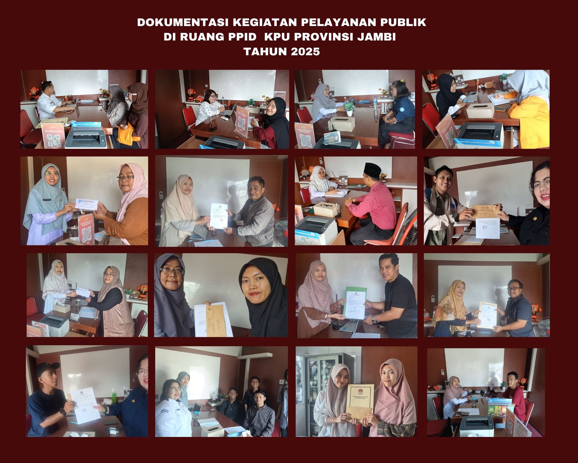 Dokumentasi Kegiatan Pelayanan Publik di Ruang PPID KPU Provinsi Jambi Tahun 2026